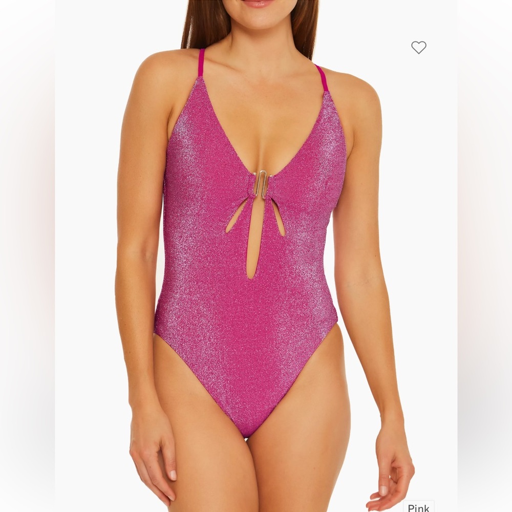 Trina Turk Cosmos Cut-Out One-Piece Swimsuit - Size 12